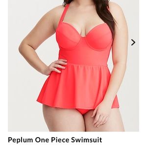 Size 5 Torrid Peplum Swimsuit